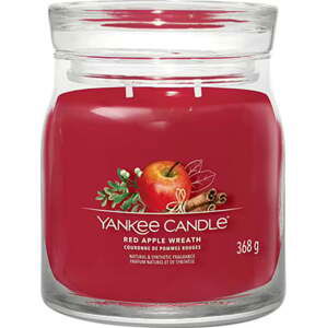 Yankee Candle Věnec z červených jablíček, Svíčka ve skleněné dóze, 368 g