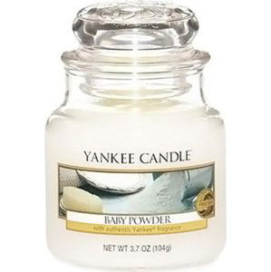 Yankee Candle, Dětský pudr, Svíčka ve skleněné dóze 104 g