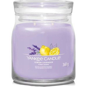 Yankee Candle Citron a levandule, Svíčka ve skleněné dóze 368 g