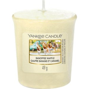 Yankee Candle, Vafle s banány a karamelem, Svíčka 49 g