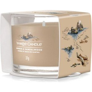 Yankee Candle, Ambra a santalové dřevo, Votivní svíčka 37 g