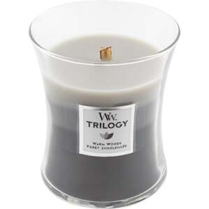 WoodWick Hřejivé dřevo, Svíčka Trilogy, 275 g