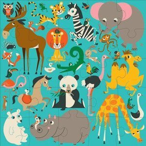 Mudpuppy Jumbo puzzle Zvířátka z celého světa 25 dílků
