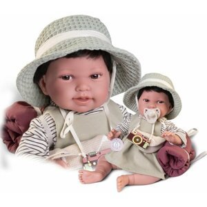 Antonio Juan 33364 PIPA HAIR - realistická panenka-miminko s měkkým látkovým tělem - 42 cm