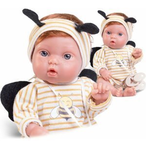 Antonio Juan 85317-3 Picolín včelička - realistická panenka miminko s celovinylovým tělem