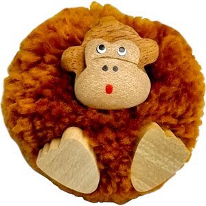 2Kids Toys Dřevěná magnetka velká pompon Opice