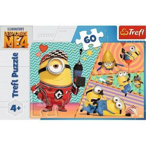 Trefl Puzzle 60 - Šťastní Mimoni / Universal Despicable Me 4