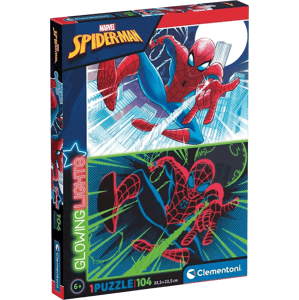 Clementoni - Svitící puzzle Marvel: Spider-Man 104 dílků