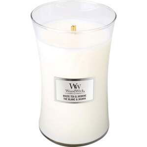WoodWick, Bílý čaj a jasmín, Vonná svíčka ve váze 609,5 g