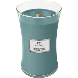 WoodWick, Kashmir a lesné ihličnany, Sviečka oválna váza 609.5 g