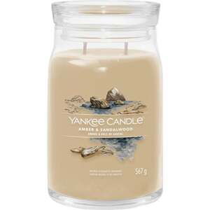 Yankee Candle, Vonná svíčka Amber and Sandalwood v skleněné dóze, 567 g