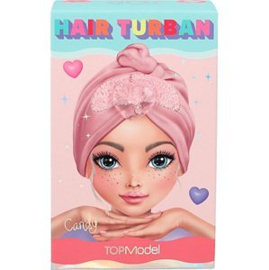 Vlasový turban Top Model, Candy, růžový