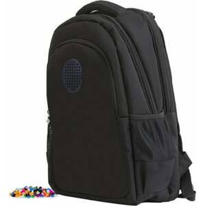 PIXIE CREW Studentský batoh čierny s malým panelom