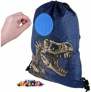 PIXIE CREW batoh s dinosaurem, malý panel