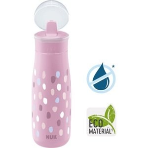 NUK Láhev Mini-Me Flip - růžová 450ml, 12m+