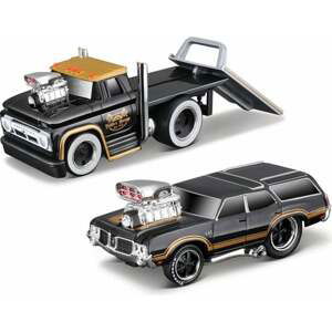 Maisto - Muscle Transports - 1966 Chevrolet C60 Flatbed 1970 Oldsmobile Vista Cruiser, 1:6