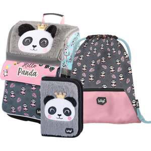 BAAGL SADA 3 Zippy Panda: aktovka, pero, taška