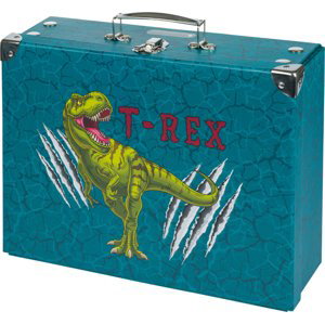 Skládací školní kufr T-REX s kováním