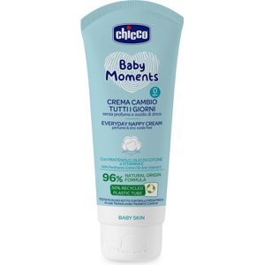 CHICCO Krém na dětský zadeček Baby Moments bez parfému na každý den 100ml, 0m+