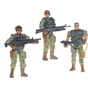 Řídící středisko voják 10cm s 3 kusy zbraně.