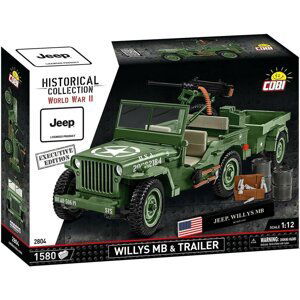 Cobi Willys MB s přívěsem a M2 dělo, 1:12, 1510 k