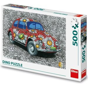 Puzzle Malovaný VW Brouk 500 dílků