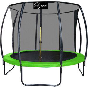 Raj Sport Trampolína 12FT - 366cm s vnútornou sieťou + rebrík - Světle zelená