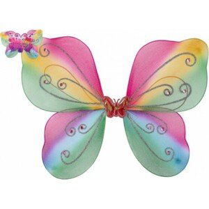 Křídla motýla nylon 44x32cm na karneval