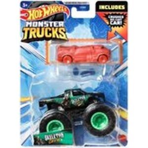 Mattel Hot Wheels Monster Trucks 1:64 s angličákem Skeleton Crew