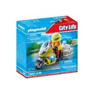 Playmobil 71205 Záchranářský motocykl s blikajícím světlem