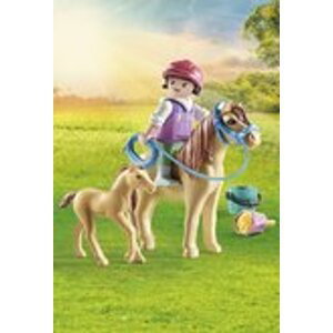 Playmobil 71498 Dítě s poníkem a hříbátkem