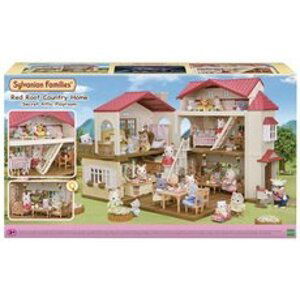 Sylvanian family Sylvanian Families Patrový dům s červenou střechou a se světly, nový