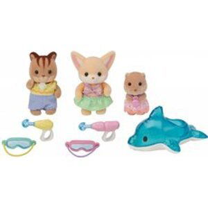 Sylvanian family Sylvanian Families 5749 Zábava u bazénu Baby Trio