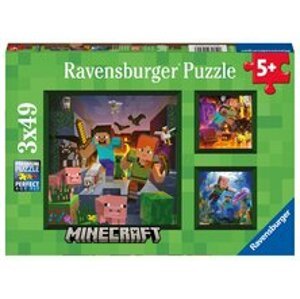 Ravensburger Minecraft Biomes 3x49 dílků