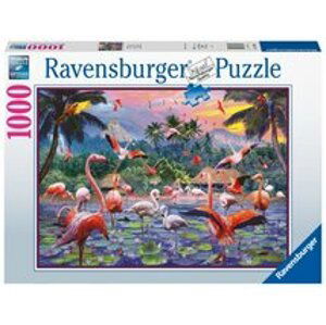 Ravensburger Růžoví plameňáci 1000 dílků