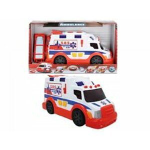DICKIE Auto ambulance 33cm set s nosítky na baterie plast Světlo Zvuk