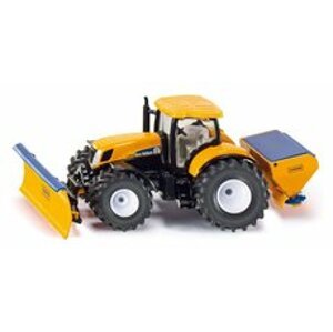 SIKU Super - Traktor s přední radlicí a sypačem soli, 1:50