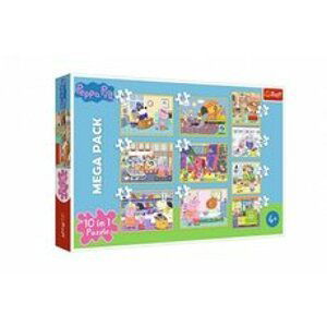 Trefl Puzzle 10v1 Prasátko Peppa/ Peppa Pig s přáteli