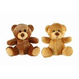 Teddies Medvěd sedící plyš 20cm 2 barvy 0m+