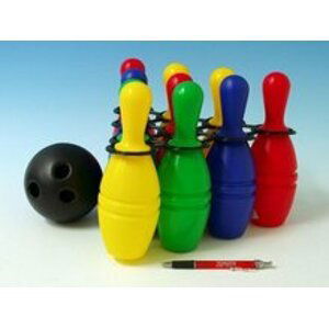 Teddies Bowling kuželky plast 21cm 10ks