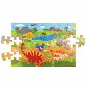 Bigjigs Toys Podlahové puzzle Dinosauři 48 dílků