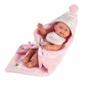 Llorens 26308 NEW BORN HOLČIČKA - realistická panenka miminko s celovinylovým tělem