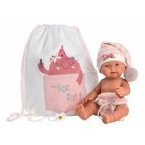 Llorens 26314 NEW BORN HOLČIČKA - realistická panenka miminko s celovinylovým tělem