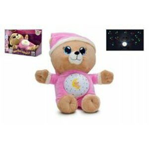 Teddies Medvídek Usínáček růžový plyš 32cm