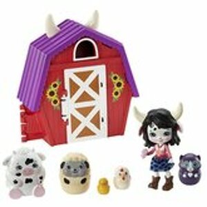 Mattel Enchantimals tajné útočiště nejlepších přátel Cow Cambrie Farmhouse