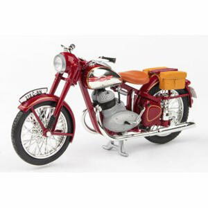 ABREX JAWA 350 Pérák (1950) 1:18 - tmavě červená