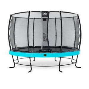 EXIT Elegantní trampolína Premium ø366cm s bezpečnostní sítí Deluxe - modrá