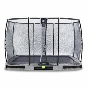 EXIT Elegant Premium pozemní trampolína 244x427cm s bezpečnostní sítí Deluxe - šedá