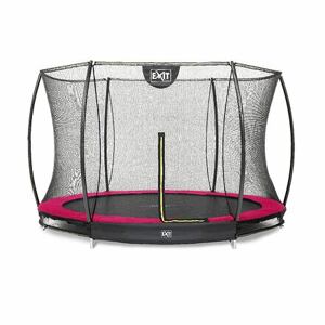 EXIT TOYS Silhouette pozemní trampolína ø305cm s ochrannou sítí - růžová