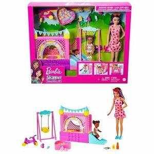 Mattel Barbie CHŮVA SE SKÁKACÍM HRADEM